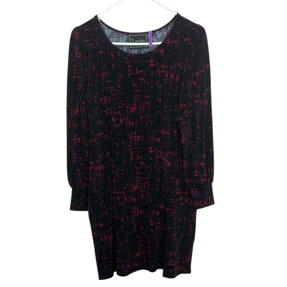 Leota High Modern Abstract Dress. Size XS
